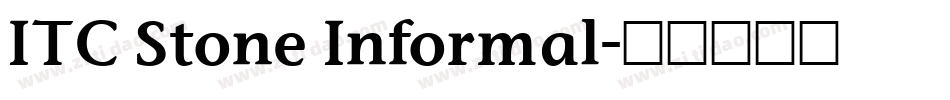 ITC Stone Informal字体转换